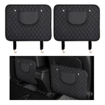 Suvnie 2 Pcs Car Kick Mats, Leather Back 17.73 13.98 Inches, Black &. Fixed Price $21.99.