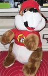 Buc-ee's Beaver Plush Stuffed Animal Red Shirt Hat Brown White Machine Wash 2023. Fixed Price $25.00.