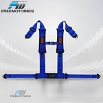 4 Point Racing Seat Harness Belt 3" Nylon W/heavy Duty Shoulder Pads Blue. Fixed Price $52.99.