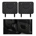 2 Pcs Car Kick Mats, Leather Back Seat Protector With Storage Bag, Waterproof.... Fixed Price $20.87.