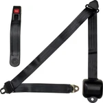 Allstar Seat Belt Retractable 3 Three Point Black Street Rod Hot Belts. Fixed Price $102.54.