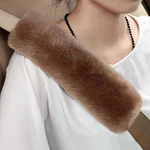 2pc Soft Genuine Sheepskin Wool Auto Seat Belt Cover 2pcs-10.2inch, Brown. Fixed Price $36.04.