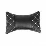 Omac 96322-bs1 Car Seat Neck Pillow, Pu Leather Black W White. Fixed Price $26.99.