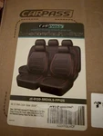 Car Pass Universal Fit Leather Seat Cover, Full Set, Black And Red New. Fixed Price $32.99.