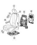 Genuine Mopar Front Seat Cushion Cover 5yc03bd1aa. Fixed Price $644.67.
