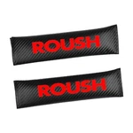 2pcs Carbon Fiber Car Seat Belt Cover Shoulder Pad For Ford Mustang F150 Roush. Fixed Price $14.72.