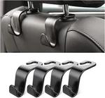 Car Back Seat Headrest Hooks, 4 Pack Black Stylish Hanger Black2. Fixed Price $9.77.