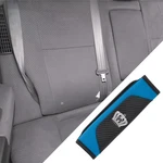 Carbon Fiber Pattern Car Seat Belt Pad Covers Crown 6.5x23cm Black Blue. Fixed Price $11.09.