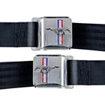 Scott Drake Sb-lb-h Seat Belts, Lap, Mustang Emblem, Light Blue, Ford, Set. Fixed Price $137.94.